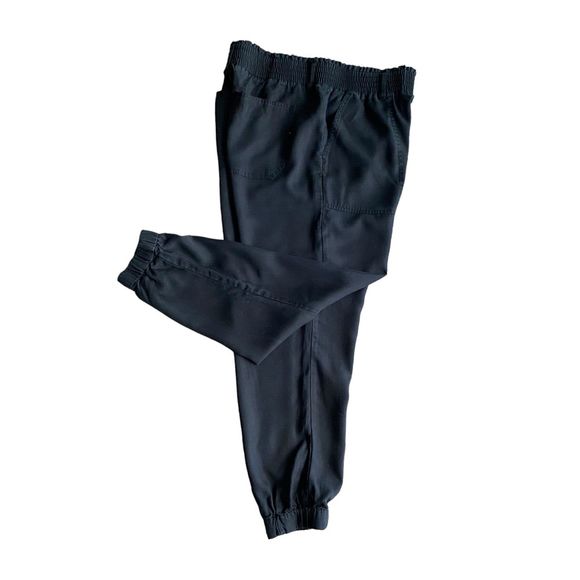 Abercrombie & Fitch Women's Joggers L Black Elastic Paper Bag Waist Lyocell - Picture 7 of 9